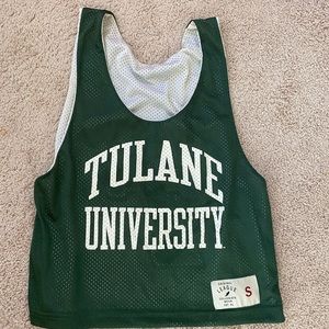 Tulane Pinnie Jersey small green and white